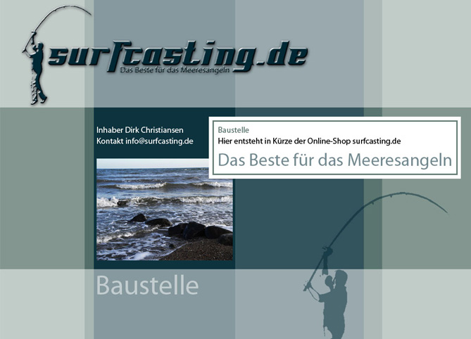 Baustelle von surfcasting.de - Das Beste für das Meeresangeln